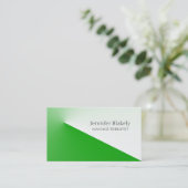 Moderne Green White Applaus-Visitenkarte Terminkarte (Stehend Vorderseite)