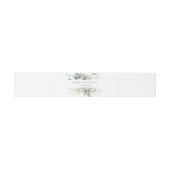 Moderne Greenery Gold Leaf Wedding Einladungsbanderole (Flach)