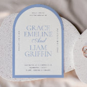 Moderne Grenz Elegante Hochzeit Einladung