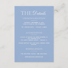 Moderne Grenz-Elegante Hochzeitskarte Begleitkarte