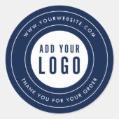 Moderne Grenzübergänge hinzufügen Ihr Logo dank be Runder Aufkleber (Vorderseite)