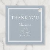 Moderne Grenzübergangsmarken Minimalistisch leicht Geschenkanhänger (Rückseite)