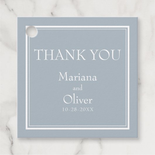 Moderne Grenzübergangsmarken Minimalistisch leicht Geschenkanhänger (Vorderseite)