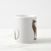 Moderne Greyhound Dog Portrait Tasse (Mittel)