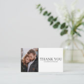 Moderne Grid-Hochzeit für kundenspezifische Fotos Begleitkarte (Stehend Vorderseite)