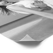 Moderne Grid Monogram Box Wedding 4 Foto Collage Poster (Ecke)