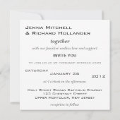 Moderne Grid Red Wedding Einladung (Rückseite)