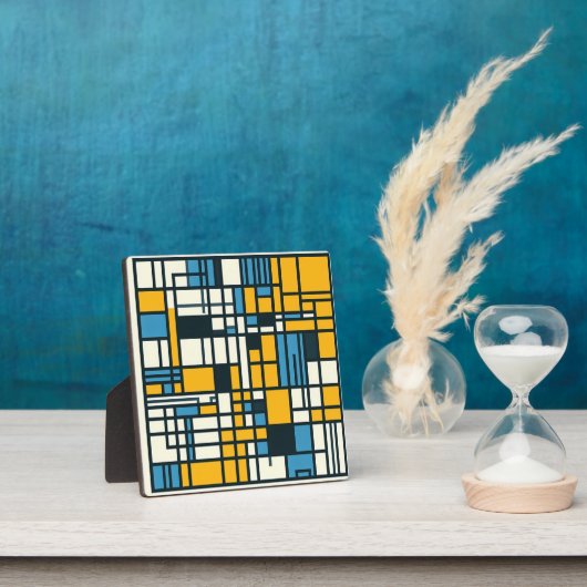 Moderne Gridabstraktion - Mondrian-Inspiriert Geom Fotoplatte (InSitu)