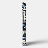 Moderne griechisch-blaue Muster Case-Mate iPhone Hülle (Rückseite / Links)