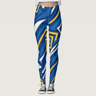 Moderne Griechische Geometrie Aktivkleidung Wome Leggings