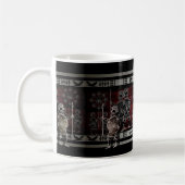 Moderne griechische schwarze Abbildung Kaffeetasse (Links)