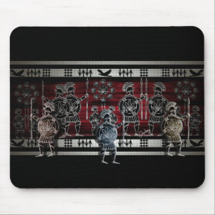 Moderne griechische schwarze Abbildung Mousepad