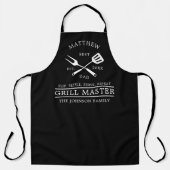 Moderne GRILLEN Grill Master Fathers Day Geschenke Schürze (Vorderseite)