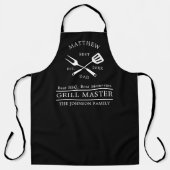 Moderne GRILLEN Grill Master Fathers Day Geschenke Schürze (Vorderseite)