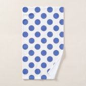 Moderne große Blue Polka Dot Handtuch Badhandtuch Set (Handtuch)