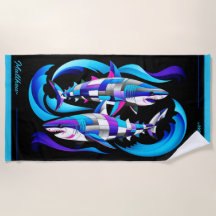 Moderne, große, weiße Haie individuell anpassbar