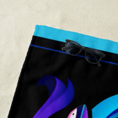 Moderne, große, weiße Haie individuell anpassbar Strandtuch (Beispiel)