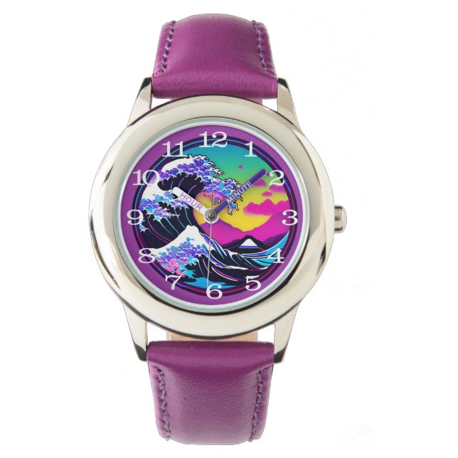 moderne große Welle Armbanduhr (Vorderseite)