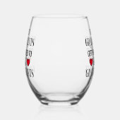 Moderne Großeltern für Großeltern Weinglas Ohne Stiel (Links)