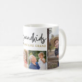 Moderne Großkinder machen Life Grand 4 Foto Collag Kaffeetasse (VorderseiteRechts)