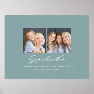 Moderne Großmutter-Geschenkgutscheine mit mehreren Poster