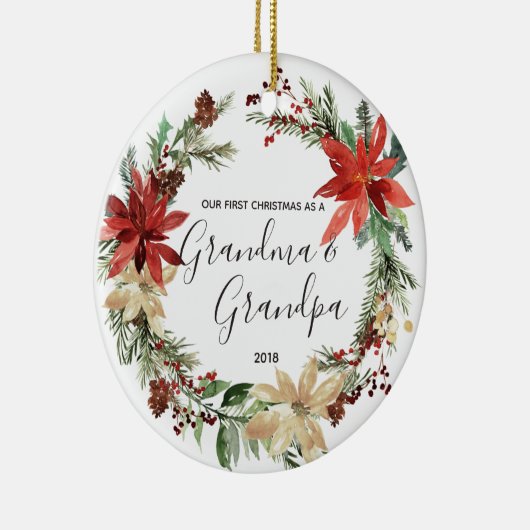 Moderne Großmutter-u. Großvater-erste Keramik Ornament (Rechts)