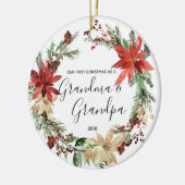 Moderne Großmutter-u. Großvater-erste Keramik Ornament (Links)