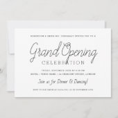 Moderne Großseröffnung für Unternehmen einfach min Einladung (Vorderseite)