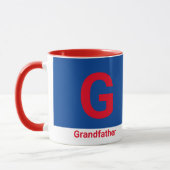 Moderne Großvater-Letter-Tasse Tasse (Links)