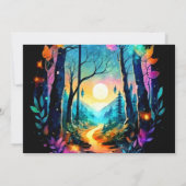 Moderne Grove Enchanted Baby Dusche Einladung (Rückseite)