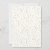 Moderne Grün- und Gold-Feiertage Einladung (Rückseite)