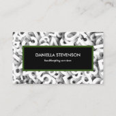 Moderne Grün- und Schwarz-Buchhaltung Visitenkarte (Vorderseite)