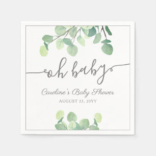 Moderne Grünanlage Eucalyptus Babydusche Serviette