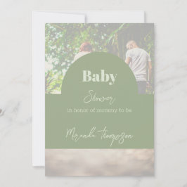 Moderne Grünanlage Kinderdusche Foto Einladung