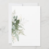 Moderne Grünanlage und Gold Baby Dusche Einladung (Rückseite)