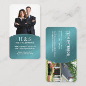 Moderne Grundstücksmakler-Visitenkarte Visitenkarte (Vorne/Hinten)