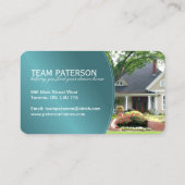 Moderne Grundstücksmakler-Visitenkarte Visitenkarte (Rückseite)