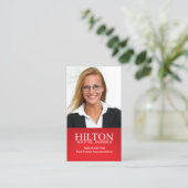 Moderne Grundstücksmakler-Visitenkarte Visitenkarte (Stehend Vorderseite)