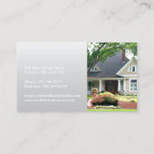 Moderne Grundstücksmakler-Visitenkarte Visitenkarte (Rückseite)