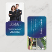 Moderne Grundstücksmakler-Visitenkarte Visitenkarte (Vorne/Hinten)