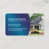 Moderne Grundstücksmakler-Visitenkarte Visitenkarte (Rückseite)