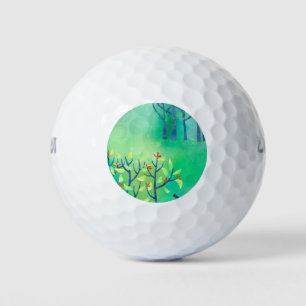 Moderne grüne Abstrakte Landschaft Golfball