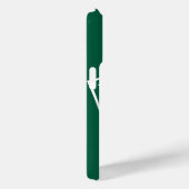 Moderne grüne Anfangsbuchstabe-minimale Case-Mate- Case-Mate iPhone Hülle (Rückseite / Rechts)