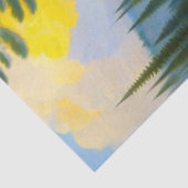 Moderne Grüne Bäume Wasserlandschaft Kunstwerk Seidenpapier (Detail)