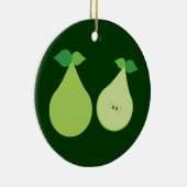 Moderne grüne Birne Keramik Ornament (Rechts)