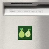 Moderne grüne Birne Magnet (In Situ (Geschirrspüler))
