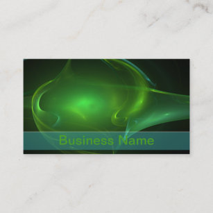 Moderne grüne Blasen-abstrakter Visitenkarte