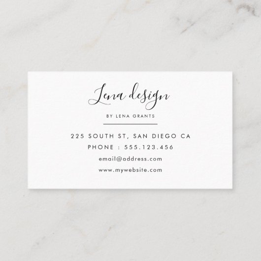 Moderne grüne Blätter Visitenkarte (Rückseite)