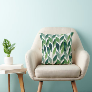 Moderne Grüne Bohemian Natur Kissen