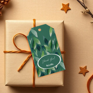 Moderne grüne Bohemische Natur Geschenkanhänger